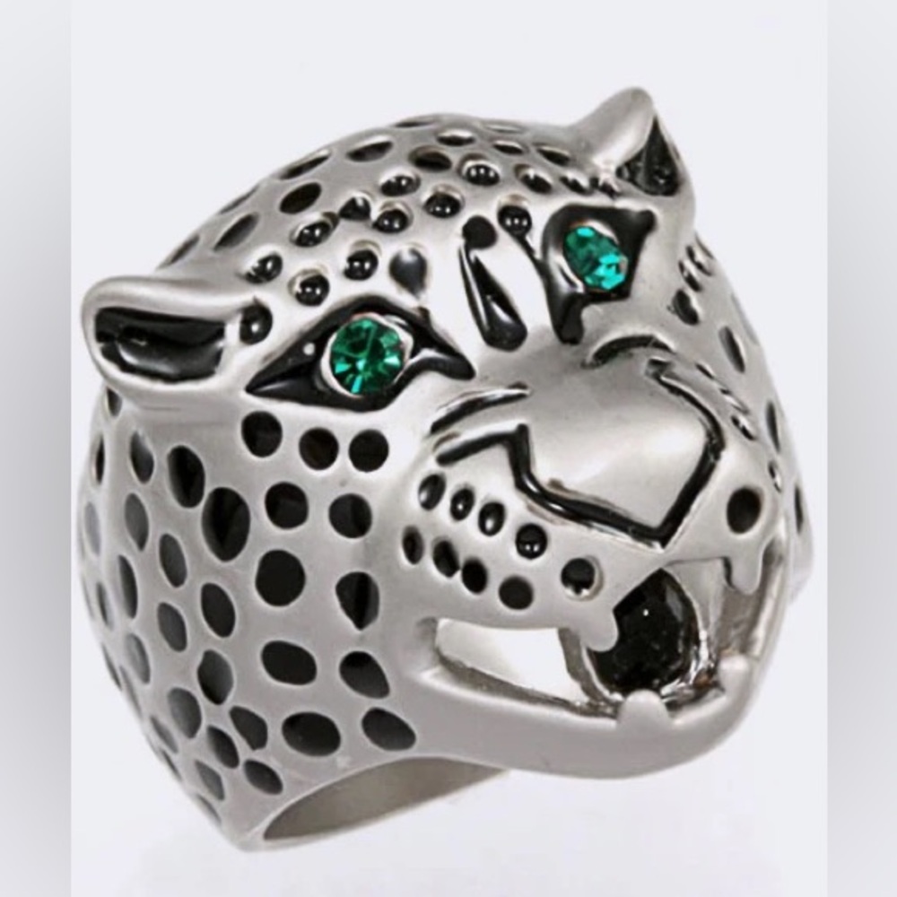 Silver Panther Ring